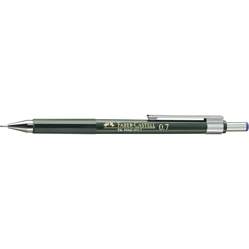 Faber-Castell TK-Fine 9713 Portaminas - Mina HB - Trazo 0.7mm - Goma de Borra Integrada | Ahorro Imprimiendo
