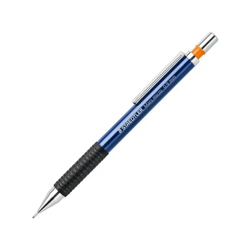 Staedtler Mars Micro 775 Portaminas 0.9mm - Punta Metalica Retractil - Mina Amortiguada - Grip de Caucho - Clip Metalico - Color