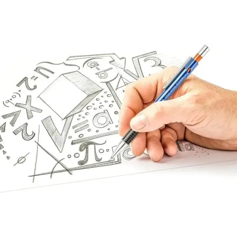 Staedtler Mars Micro 775 Portaminas 0.9mm - Punta Metalica Retractil - Mina Amortiguada - Grip de Caucho - Clip Metalico - Color