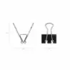 Erichkrause Pack de 12 Pinzas para Papeles 15mm - Capacidad hasta 55 hojas - Alambre de Acero de Alta Calidad - Color Negro | Ah