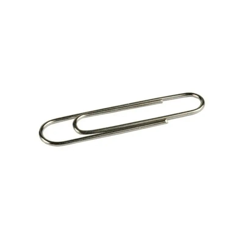 Milan Caja de 100 Clips Niquelados 43mm | Ahorro Imprimiendo