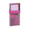 Apli Fluor Collection Set de Oficina con 25 Pins, 80 Clips de 28mm, 20 Pinzas Abatibles de 19mm, Bloc de 100 Notas Adhesivas Bla