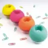 Apli Fluor Collection Expositor de Clips - Ø 70x60 mm - 8 Dispensadores en 4 Colores - Tapa Magnetica "Soft Touch" - Incluye 50