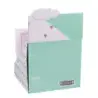 Apli Nordik Collection Expositor de Clips - Ø72x72mm - 8 Dispensadores en 4 Colores Pastel - Tapa Magnetica "Soft Touch" y Textu