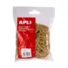 Apli Bolsa de Gomas Elasticas Ø 80x2mm 100grs - Gran Elasticidad y Excelente Resistencia - 70% de Caucho Natural | Ahorro Imprim
