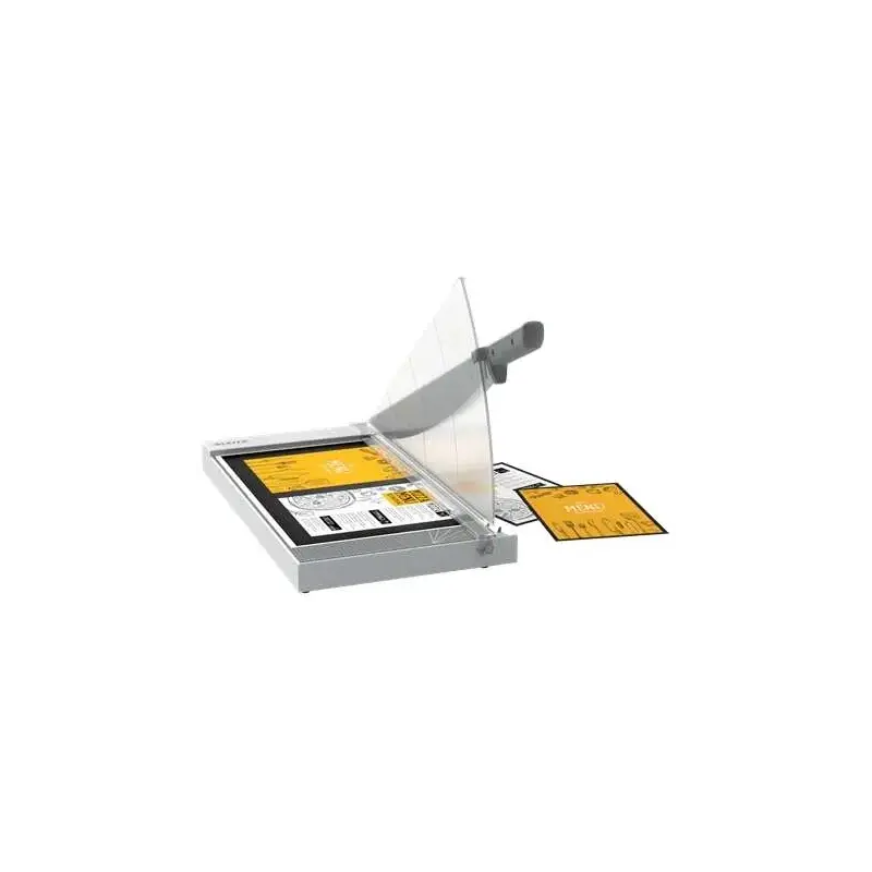 Leitz Precision Home Office A3 Guillotina de Papel Formato A3 - Corta hasta 10 Hojas - Iluminacion del Filo de Corte - Cuchilla