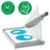 Leitz Precision Office A3 Guillotina de papel - Recorta hasta 15 Hojas - Formato A3 - Corte Acero Rectificado de Precision | Aho