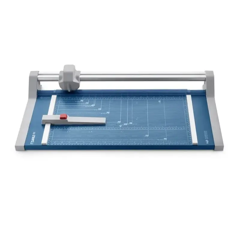 Dahle 552 Cizalla Profesional de Rodillo Formato A3 - Capacidad 20 Hojas - Cuchilla Circular Autoafilable de Acero - Dos Topes A