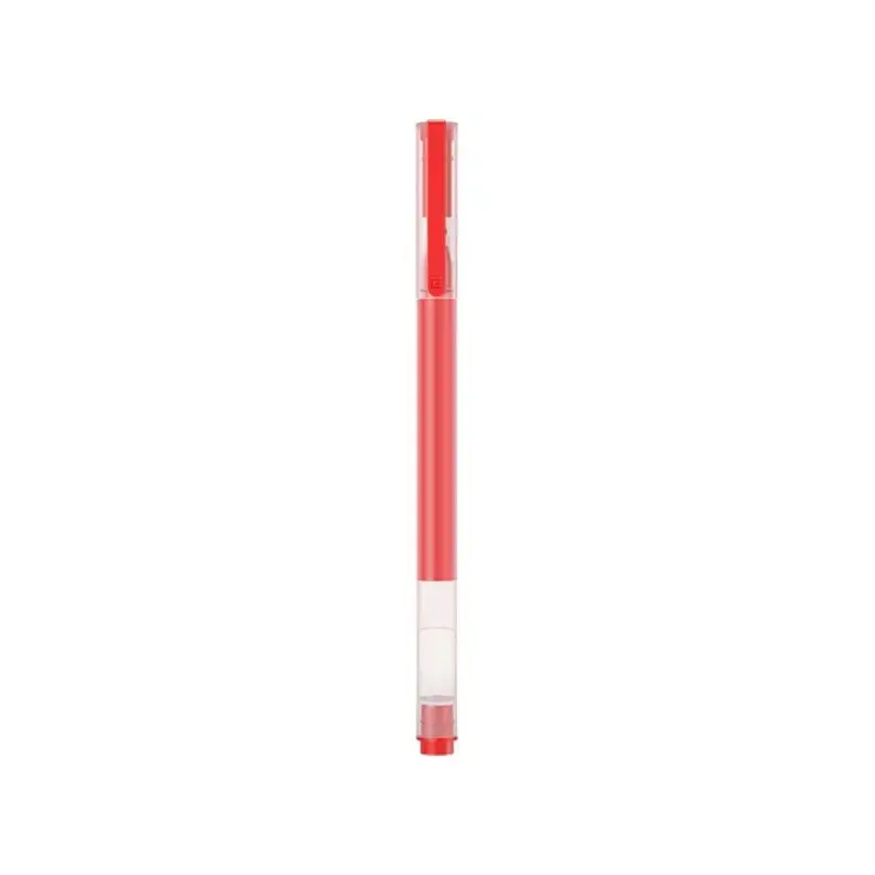 Xiaomi High-Capacity Caja de 10 Boligrafos de Gel - Punta 0.5mm - Alta Capacidad - Secado Rapido - Color Rojo | Ahorro Imprimien