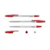 Erichkrause R-301 Boligrafo de Bola Punta 1.0mm - Trazo 0.5mm - Tinta de Secado Rapido - Cuerpo Transparente - Capuchon Ventilad