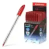 Erichkrause U-108 Boligrafo Clasico - Punta de Bola 1.0mm - Trazo de 0.3mm - Tapa Ventilada - Ultra Glide Technology - Color Roj