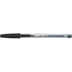 Carioca Sfera Boligrafos - Punta Ø 1mm - Escritura Super Deslizante - Fabricado con 90% de Plastico Reciclado - Color Negro | Ah