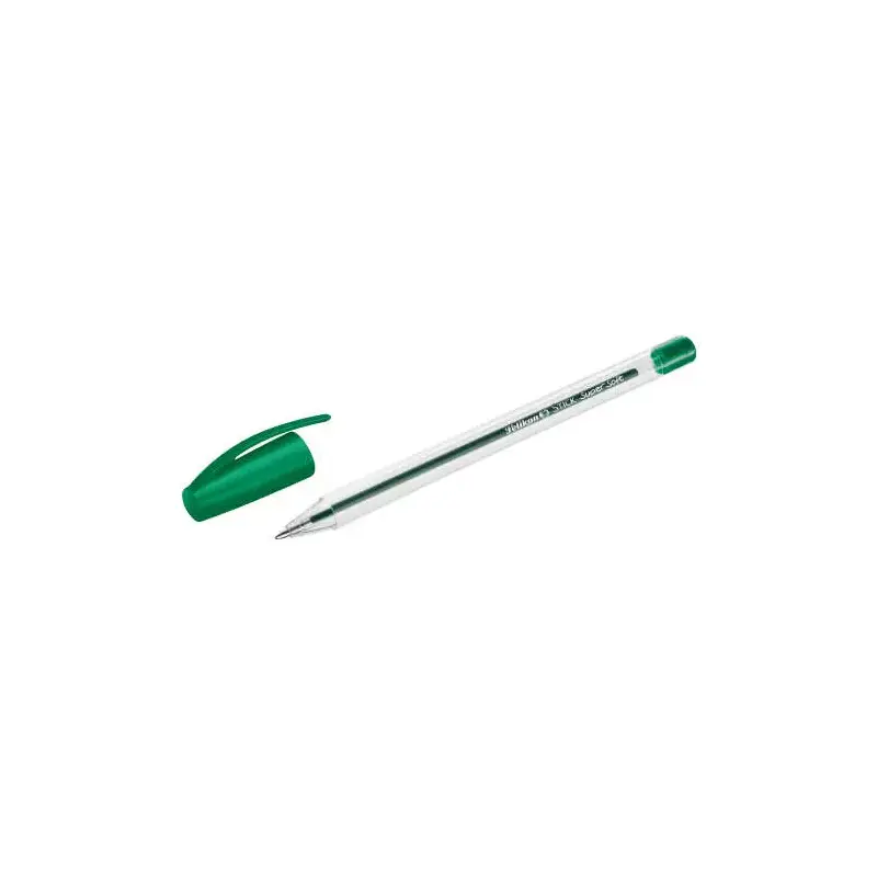 Pelikan Stick Super Soft Boligrafo Trazo 1mm - Tinta Super Fluida - Empuñadura Triangular - Color Verde | Ahorro Imprimiendo