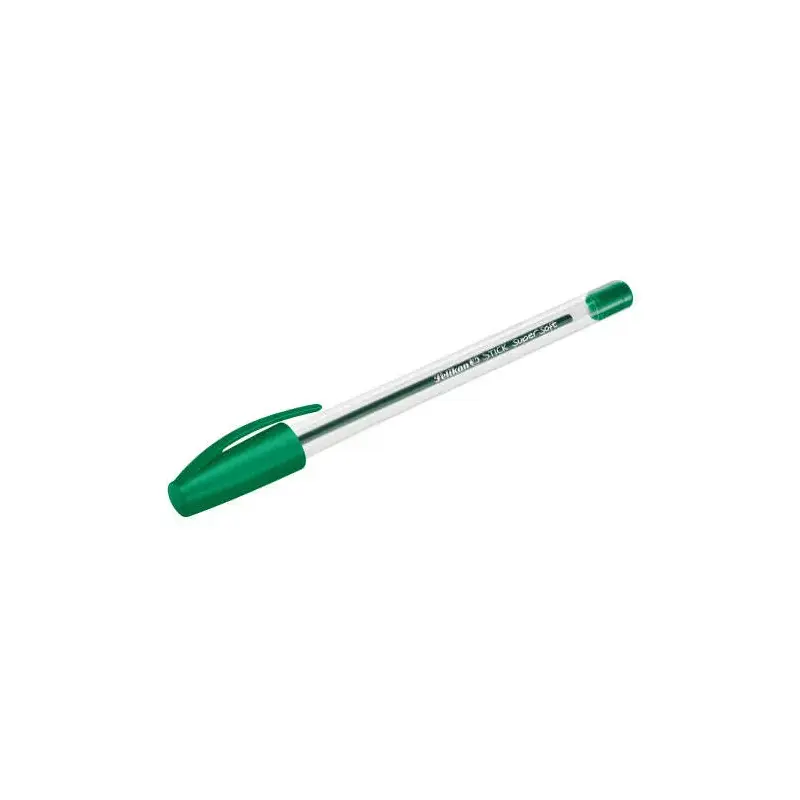 Pelikan Stick Super Soft Boligrafo Trazo 1mm - Tinta Super Fluida - Empuñadura Triangular - Color Verde | Ahorro Imprimiendo