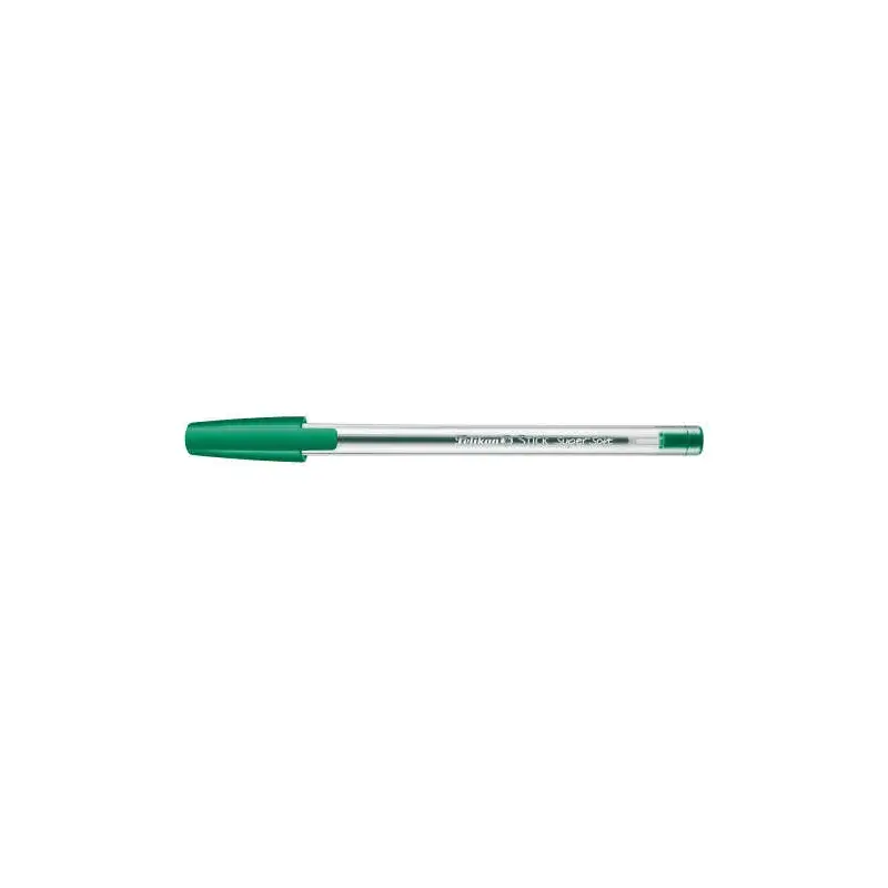 Pelikan Stick Super Soft Boligrafo Trazo 1mm - Tinta Super Fluida - Empuñadura Triangular - Color Verde | Ahorro Imprimiendo