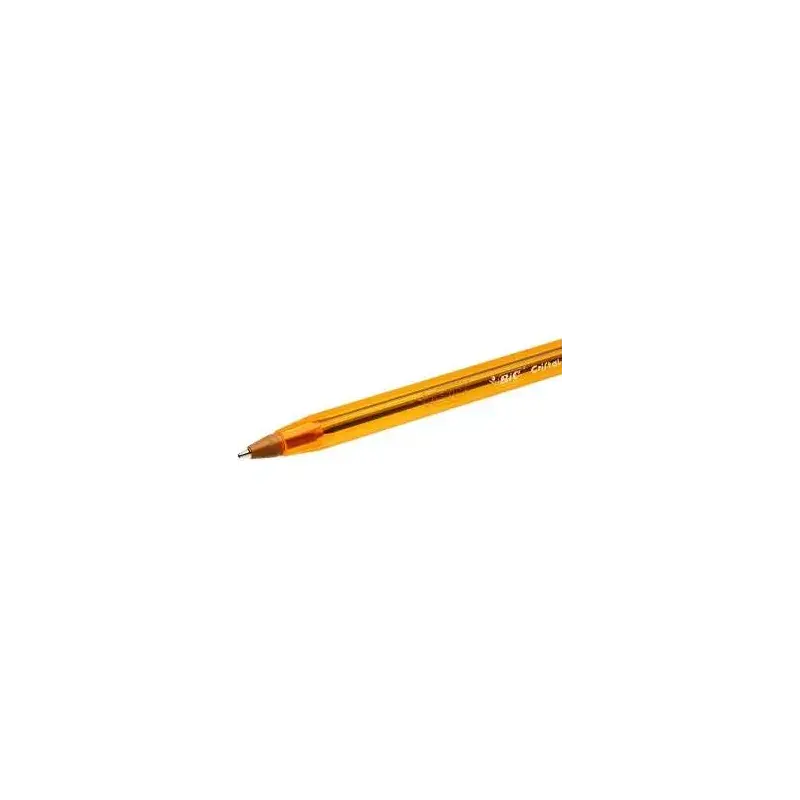 Bic Cristal Original Fine Boligrafo de Bola - Punta Redonda de 0.8mm - Trazo de 0.30mm - Tinta con Base de Aceite - Translucido