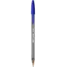 Bic Cristal Large Boligrafo de Bola - Punta Gruesa de 1.6mm - Trazo de 0.60mm - Tinta con Base de Aceite - Translucido - Color A