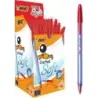 Bic Cristal Soft Boligrafos de Bola - Punta Media de 1.2mm - Trazo 0.45mm - Escritura mas Fluida - Color Rojo | Ahorro Imprimien