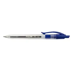 Milan P1 Boligrafo de Bola Retractil - Punta Redonda 1mm - Cuerpo Transparente - Color Azul | Ahorro Imprimiendo