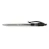 Milan P1 Boligrafo de Bola Retractil - Punta Redonda 1mm - Cuerpo Transparente - Color Negro | Ahorro Imprimiendo