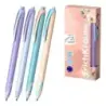 Erichkrause Bloom TipFlow Matic Pastel Boligrafo Retractil - Punta de Bola 0.5mm - Trazo de 0.4mm - Tinta Azul - Cuerpo en Color