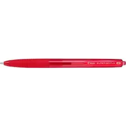 Pilot Boligrafo de Bola Retractil SuperGrip G - Punta Redonda 1.0mm - Trazo 0.4mm - Tinta de Aceite - Grip Ergonomico - Color Ro