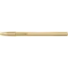 Bic Cristal Shine Boligrafo de Bola - Punta Media de 1.0mm - Tinta con Base de Aceite - Elegante Cuerpo Dorado - Color Azul | Ah