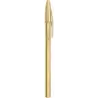 Bic Cristal Shine Boligrafo de Bola - Punta Media de 1.0mm - Tinta con Base de Aceite - Elegante Cuerpo Dorado - Color Azul | Ah