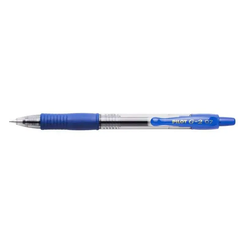Pilot Boligrafo de Gel G2 Rollerball Retractil - Recargable - Punta de Bola Redonda 0.7mm - Trazo 0.32mm - Grip Ergonomico - Col