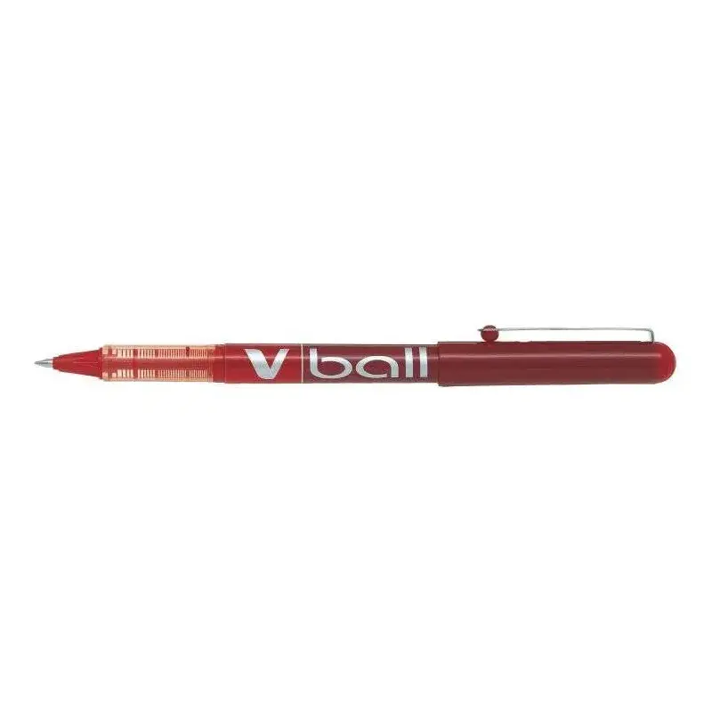 Pilot Boligrafo de tinta liquida V Ball 05 Rollerball - Punta de bola redonda 0.5mm - Trazo 0.3mm - Color Rojo | Ahorro Imprimie