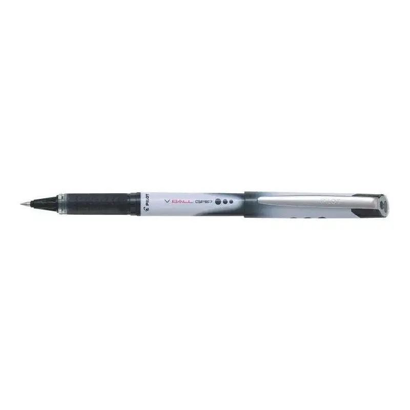 Pilot Boligrafo de Tinta Liquida V Ball Grip 05 - Punta de Bola Conica 0.5mm - Trazo 0.3mm - Grip de Goma - Color Negro | Ahorro