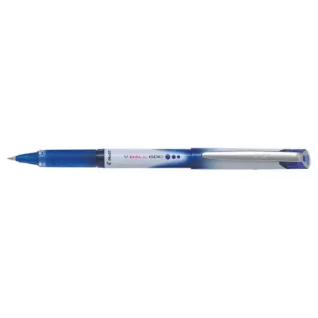 Pilot Boligrafo de Tinta Liquida V Ball Grip 07 - Punta de Bola Conica 0.7mm - Trazo 0.5mm - Grip de Goma - Color Azul | Ahorro