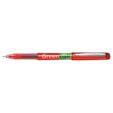 Pilot Boligrafo de Tinta Liquida Greenball - Recargable - Fabricado con Plastico Reciclado - Punta Media 0.7mm - Trazo 0.35mm -