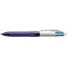 Bic 4 Colours Grip Fashion Boligrafo Retractil con Grip - Punta Media de 1mm - Trazo de 0.4mm - Tinta con Base de Aceite - Cuerp
