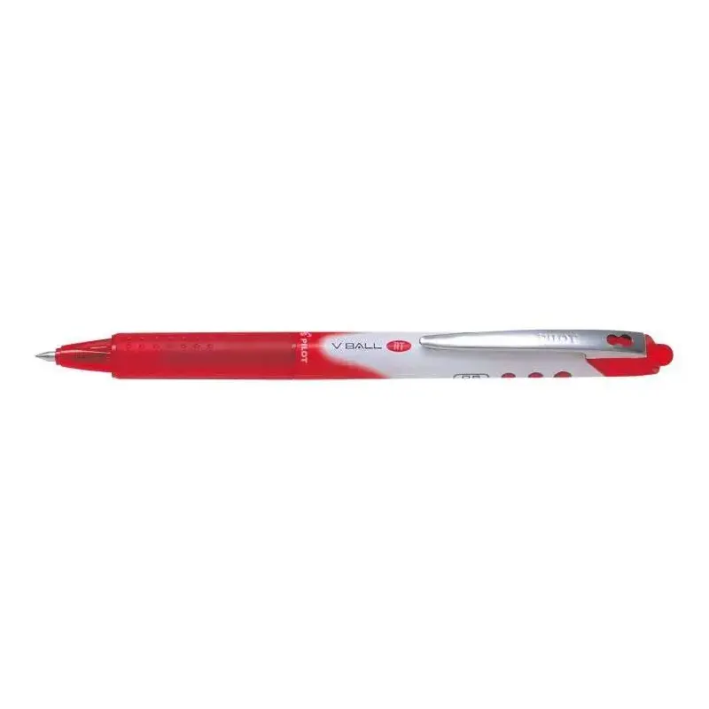 Pilot Boligrafo de Tinta Liquida V Ball RT 07 - Retractil - Punta de Bola Conica 0.5mm - Trazo 0.25mm - Grip de Goma - Color Roj