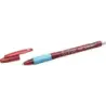Bic Illusions Boligrafo Borrable - Punta Media de 0.7mm - Grip de Goma - Recargable - Color Rojo | Ahorro Imprimiendo