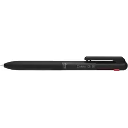 Pentel Calme Boligrafo Retractil de 3 Colores 0.7mm - Cuerpo Color Negro - Colores Tinta Azul, Rojo y Negro | Ahorro Imprimiendo