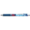 Pentel Energel Boligrafo de Tinta Gel Retractil 0.7mm - Trazo 0.35mm - Recargable - Grip de Agarre - Tinta Color Azul - Diseños