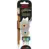 Pentel Hybrid Dual Metallic Pack de 4 Boligrafos de Bola con Tinta Gel Brillante - Punta 1mm - Trazo 0.5mm - Colores Brillantes