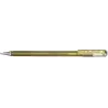 Pentel Hybrid Dual Metallic Pack de 4 Boligrafos de Bola con Tinta Gel Brillante - Punta 1mm - Trazo 0.5mm - Colores Brillantes