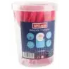 MKtape Pack de 36 Boligrafos Triangulares de Bola - Punta Redonda de 1.0mm - Escritura Suave - Color Rojo | Ahorro Imprimiendo