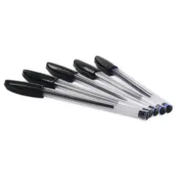 MKtape Pack de 36 Boligrafos Triangulares de Bola - Punta Redonda de 1.0mm - Escritura Suave - Color Negro | Ahorro Imprimiendo