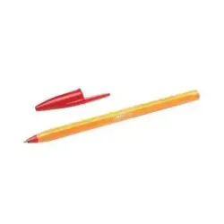 Bic Orange Original Fine Boligrafo de Bola - Punta Redonda de 0.8mm - Trazo de 0.30mm - Tinta con Base de Aceite - Cuerpo Naranj