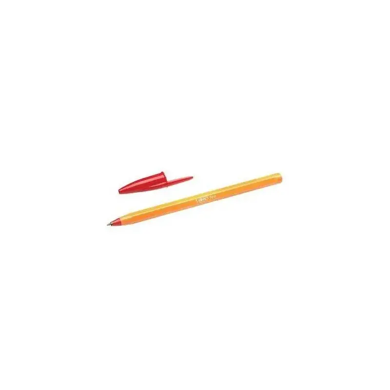 Bic Orange Original Fine Boligrafo de Bola - Punta Redonda de 0.8mm - Trazo de 0.30mm - Tinta con Base de Aceite - Cuerpo Naranj