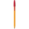 Bic Orange Original Fine Boligrafo de Bola - Punta Redonda de 0.8mm - Trazo de 0.30mm - Tinta con Base de Aceite - Cuerpo Naranj