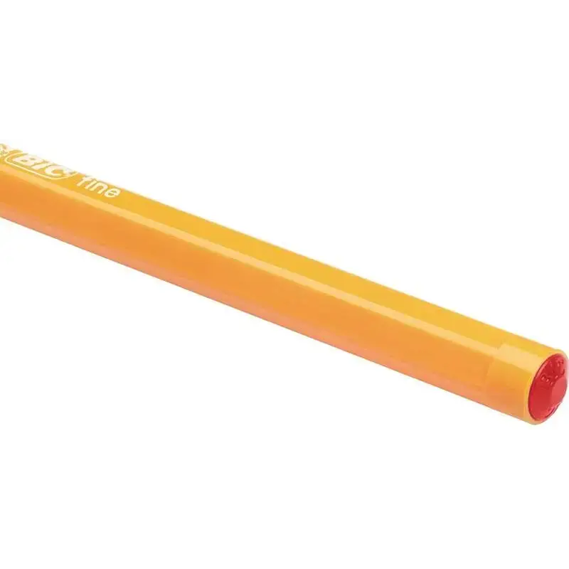 Bic Orange Original Fine Boligrafo de Bola - Punta Redonda de 0.8mm - Trazo de 0.30mm - Tinta con Base de Aceite - Cuerpo Naranj
