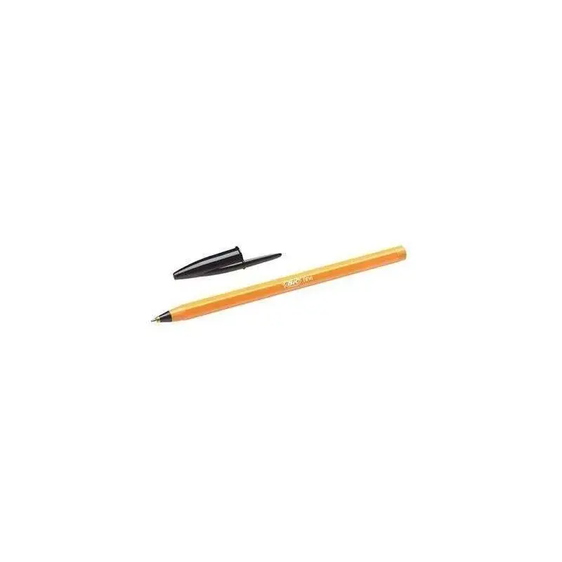 Bic Orange Original Fine Boligrafo de Bola - Punta Redonda de 0.8mm - Trazo de 0.30mm - Tinta con Base de Aceite - Cuerpo Naranj