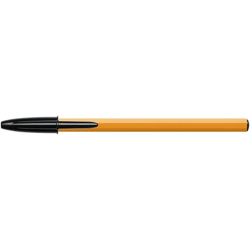 Bic Orange Original Fine Boligrafo de Bola - Punta Redonda de 0.8mm - Trazo de 0.30mm - Tinta con Base de Aceite - Cuerpo Naranj
