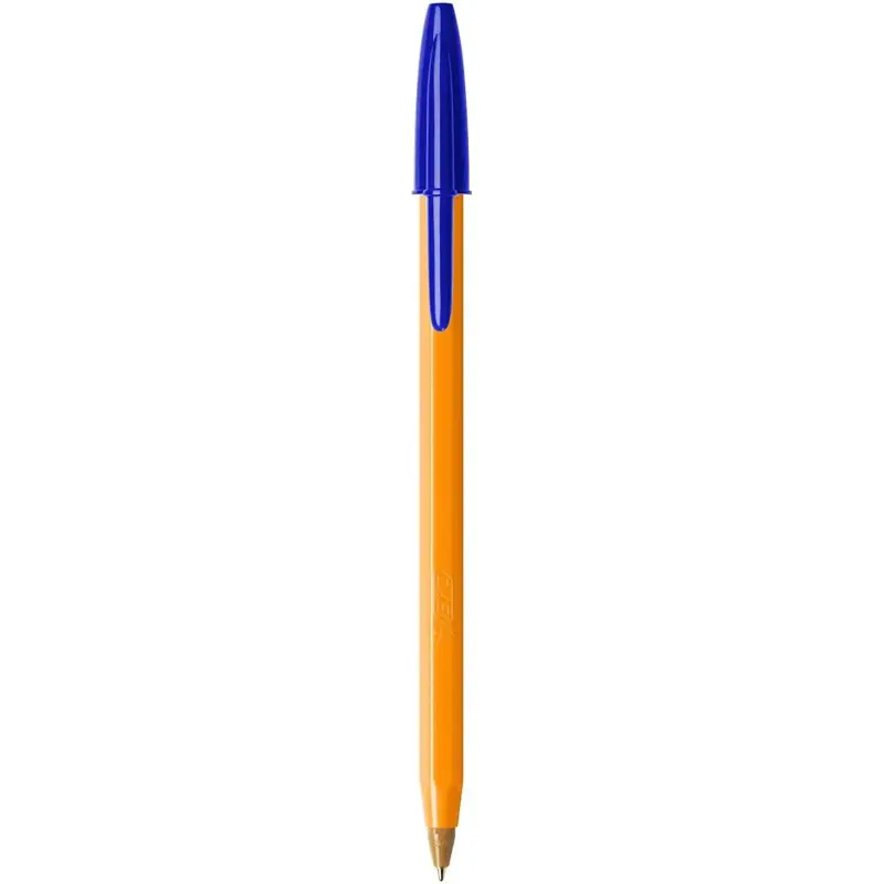Bic Orange Original Fine Boligrafo de Bola - Punta Redonda de 0.8mm - Trazo de 0.30mm - Tinta con Base de Aceite - Cuerpo Naranj