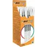 Bic Cristal Up Boligrafo de Bola - Punta de 1.2mm - Tinta con Base de Aceite - Cuerpo Blanco - Color Negro | Ahorro Imprimiendo